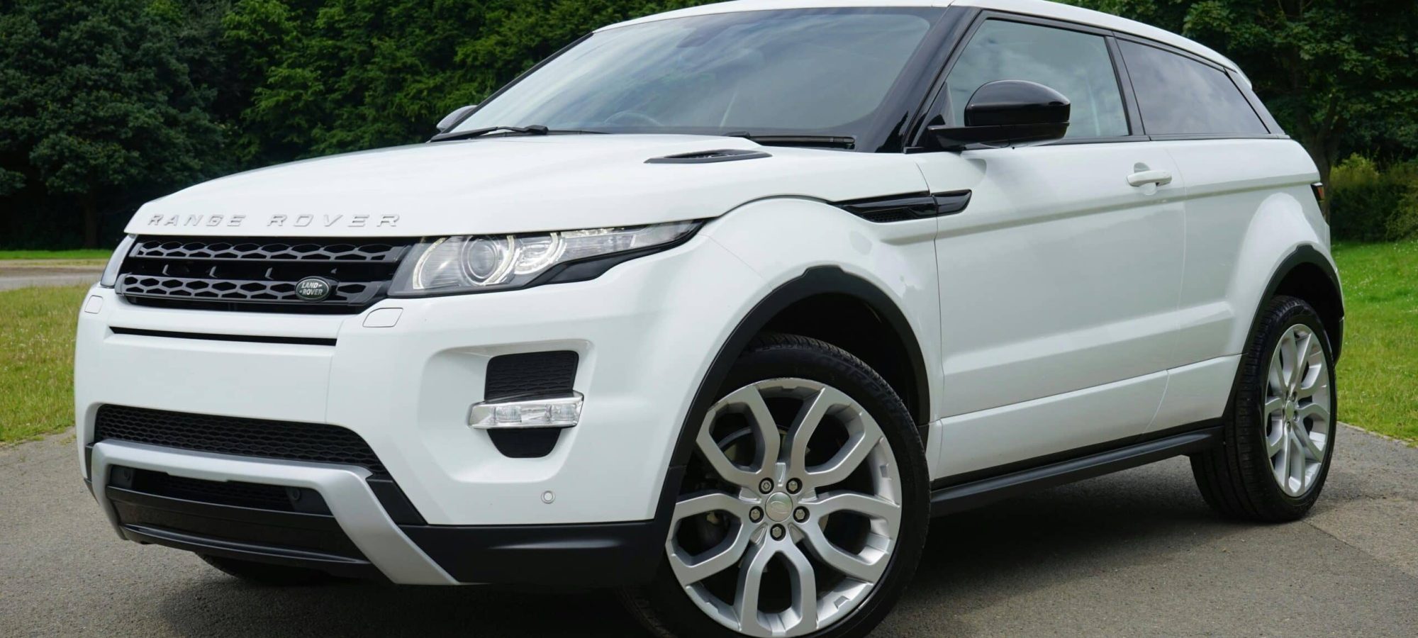Stylish white Range Rover by Mike Bird