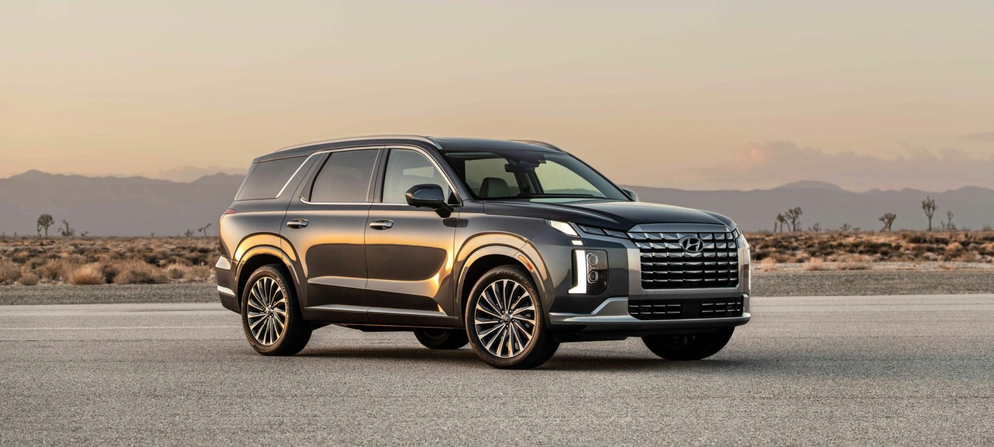 A sleek Hyundai SUV. Hyundai Wheel Spacers