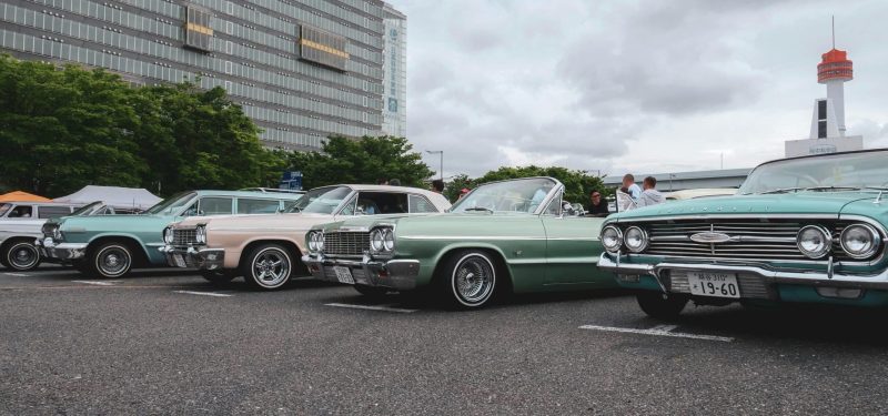 A lineup of vintage cars. Buick Wheel Spacers