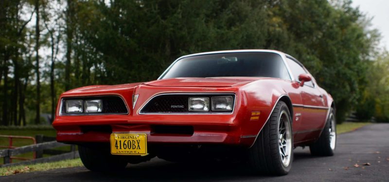 A vintage red Pontiac Firebird by Eric Joseph via pexels