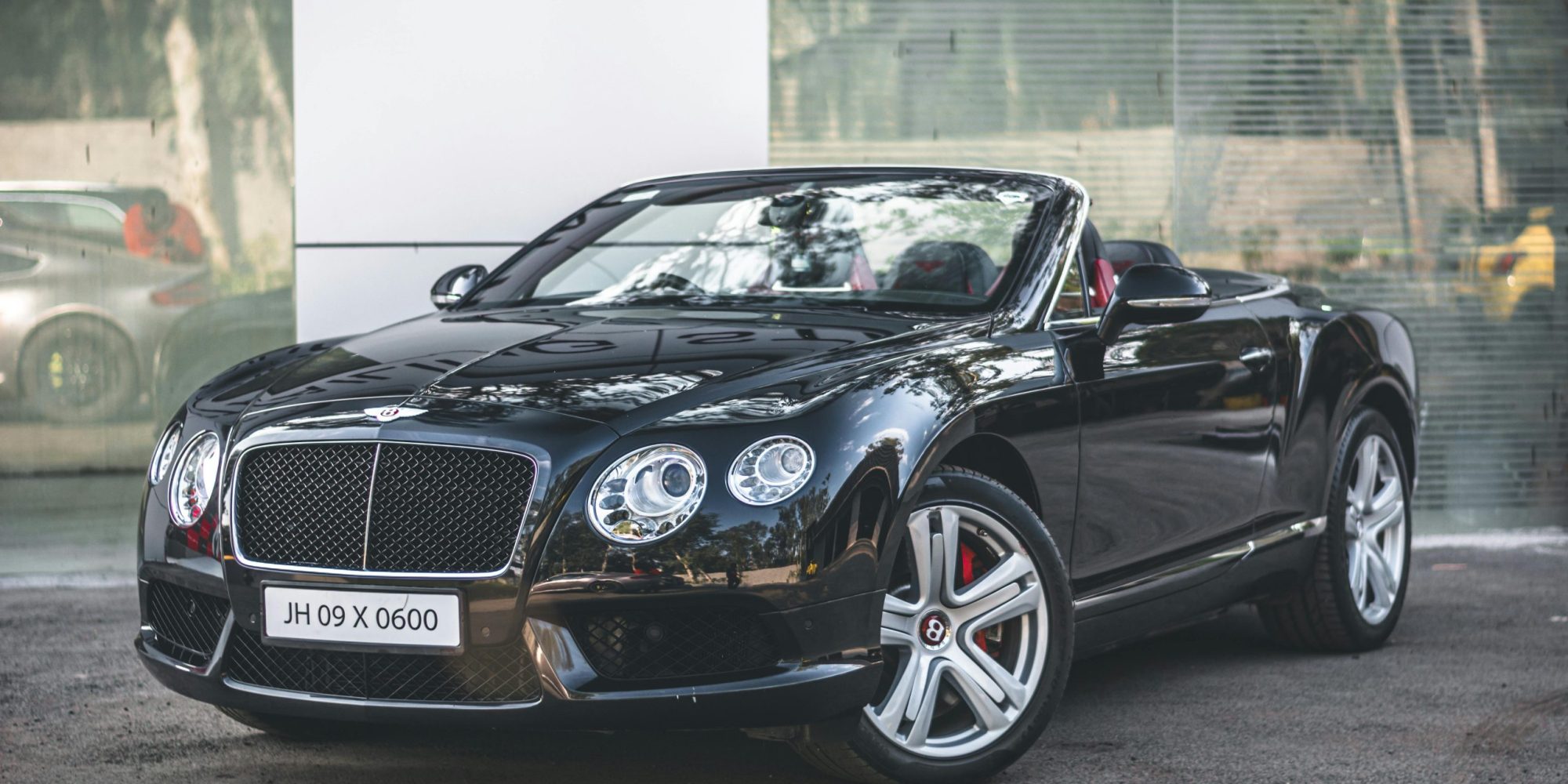 High-quality image of a luxurious black Bentley. Bentley Wheel Spacers & Adapters